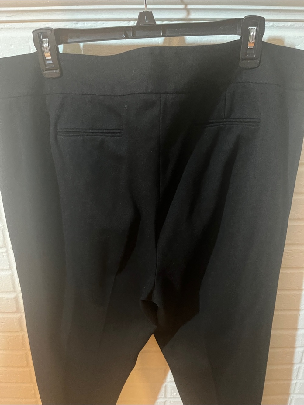 Black Classic Straight Dress Pants by Vince Camuto - Picture 4 of 5